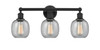 Belfast - 3 Light - 24 inch - Matte Black - Bath Vanity Light (616-3W-BK-G104)
