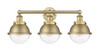 Hampden - 3 Light - 25 inch - Brushed Brass - Bath Vanity Light (616-3W-BB-HFS-62-BB)