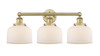 Bell - 3 Light - 26 inch - Brushed Brass - Bath Vanity Light (616-3W-BB-G71)