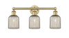 Bridal Veil - 3 Light - 23 inch - Brushed Brass - Bath Vanity Light (616-3W-BB-G559-5ME)