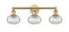 Ithaca - 3 Light - 24 inch - Brushed Brass - Bath Vanity Light (616-3W-BB-G555-6CL)