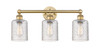 Cobbleskill - 3 Light - 23 inch - Brushed Brass - Bath Vanity Light (616-3W-BB-G112C-5CL)