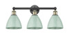 Plymouth - 3 Light - 26 inch - Black Antique Brass - Bath Vanity Light (616-3W-BAB-MBD-75-SF)