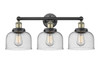 Bell - 3 Light - 26 inch - Black Antique Brass - Bath Vanity Light (616-3W-BAB-G74)