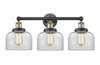 Bell - 3 Light - 26 inch - Black Antique Brass - Bath Vanity Light (616-3W-BAB-G72)