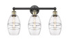 Vaz - 3 Light - 24 inch - Black Antique Brass - Bath Vanity Light (616-3W-BAB-G557-6CL)