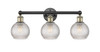 Athens - 3 Light - 24 inch - Black Antique Brass - Bath Vanity Light (616-3W-BAB-G122C-6CL)
