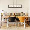 Smyth 5 Light Linear Pendant In Gunmetal Bronze With Opal Glass (2073-LP GMT-OP)