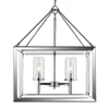 Smyth 4 Light Chandelier In Chrome With Clear Glass (2074-4 CH-CLR)