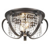 Ella 2 Light Flush Mount In Brushed Etruscan Bronze (1323-FM EBB)