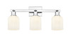 Bridal Veil - 3 Light - 26 inch - Polished Chrome - Bath Vanity Light (716-3W-PC-G559-5GWH)