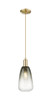 Brookhaven Almond - 1 Light - 6 inch - Champagne Bronze - Cord hung - Mini Pendant (716-1P-CB-G480-6SL)