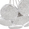 Asha 7 Light Pendant In Pewter With Clear Crushed Crystal Glass (3417-7P PW-CC)
