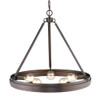 Drew 5 Light Chandelier In Rubbed Bronze (7036-5 RBZ)