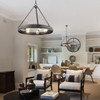 Drew 5 Light Chandelier In Rubbed Bronze (7036-5 RBZ)