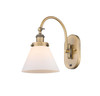 Cone - 1 Light - 8 inch - Brushed Brass - Sconce (918-1W-BB-G41-LED)