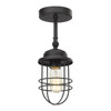 Seaport 1-Light Wall Sconce in Matte Black (9808-1W BLK)