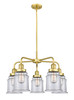 Canton - 5 Light - 25 inch - Satin Gold - Chandelier (916-5CR-SG-G182)