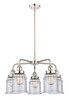 Whitney - 5 Light - 25 inch - Polished Nickel - Chandelier (916-5CR-PN-G184)