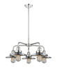 Edison - 5 Light - 27 inch - Polished Chrome - Chandelier (916-5CR-PC-M7-PC)