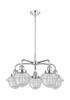 Oxford - 5 Light - 26 inch - Polished Chrome - Chandelier (916-5CR-PC-G534)