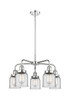 Edison - 5 Light - 24 inch - Polished Chrome - Chandelier (916-5CR-PC-G52)