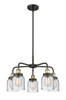 Cone - 5 Light - 24 inch - Black Antique Brass - Chandelier (916-5CR-BAB-G54)