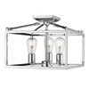 Wesson 3 Light Semi-flush In Chrome (2072-SF CH)