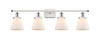 Cone - 4 Light - 36 inch - White Polished Chrome - Bath Vanity Light (916-4W-WPC-G61)