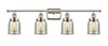 Bell - 4 Light - 36 inch - Polished Nickel - Bath Vanity Light (916-4W-PN-G58)