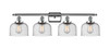 Bell - 4 Light - 38 inch - Polished Chrome - Bath Vanity Light (916-4W-PC-G74)