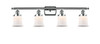 Canton - 4 Light - 36 inch - Polished Chrome - Bath Vanity Light (916-4W-PC-G181S)