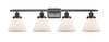 Cone - 4 Light - 38 inch - Matte Black - Bath Vanity Light (916-4W-BK-G41-LED)