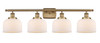 Bell - 4 Light - 38 inch - Brushed Brass - Bath Vanity Light (916-4W-BB-G71)