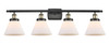 Cone - 4 Light - 38 inch - Black Antique Brass - Bath Vanity Light (916-4W-BAB-G41-LED)