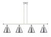 Appalachian - 4 Light - 48 inch - White Polished Chrome - Stem Hung - Island Light (916-4I-WPC-M13)
