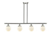 Beacon - 4 Light - 48 inch - Brushed Satin Nickel - Stem Hung - Island Light (916-4I-SN-G201-6-LED)