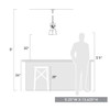 Quarry 1 Light Pendant in Antique Black Iron (0843-1P ABI)
