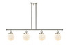 Beacon - 4 Light - 48 inch - Polished Nickel - Stem Hung - Island Light (916-4I-PN-G201-6)