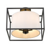 Manhattan Semi-Flush in Matte Black (2243-SF BLK-MWS)
