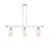 Bell - 3 Light - 36 inch - White Polished Chrome - Stem Hung - Island Light (916-3I-WPC-G51)