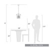 Mercer Mini Chandelier in Matte Black with Matte Black accents and Seeded Glass (4309-M3 BLK-BLK-SD)