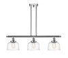 Bell - 3 Light - 36 inch - Polished Chrome - Stem Hung - Island Light (916-3I-PC-G713-LED)