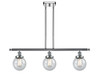Beacon - 3 Light - 36 inch - Polished Chrome - Stem Hung - Island Light (916-3I-PC-G204-6-LED)