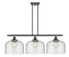 Bell - 3 Light - 36 inch - Matte Black - Stem Hung - Island Light (916-3I-BK-G74-L)