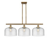 Bell - 3 Light - 36 inch - Brushed Brass - Stem Hung - Island Light (916-3I-BB-G74-L)