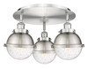 Ballston Urban - 3 Light - 19 inch - Satin Nickel - Flush Mount (916-3C-SN-HFS-64-SN)