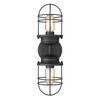 Seaport 2-Light Wall Sconce in Matte Black (9808-2W BLK)