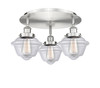Oxford - 3 Light - 19 inch - Satin Nickel - Flush Mount (916-3C-SN-G532)