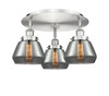 Fulton - 3 Light - 19 inch - Satin Nickel - Flush Mount (916-3C-SN-G173)